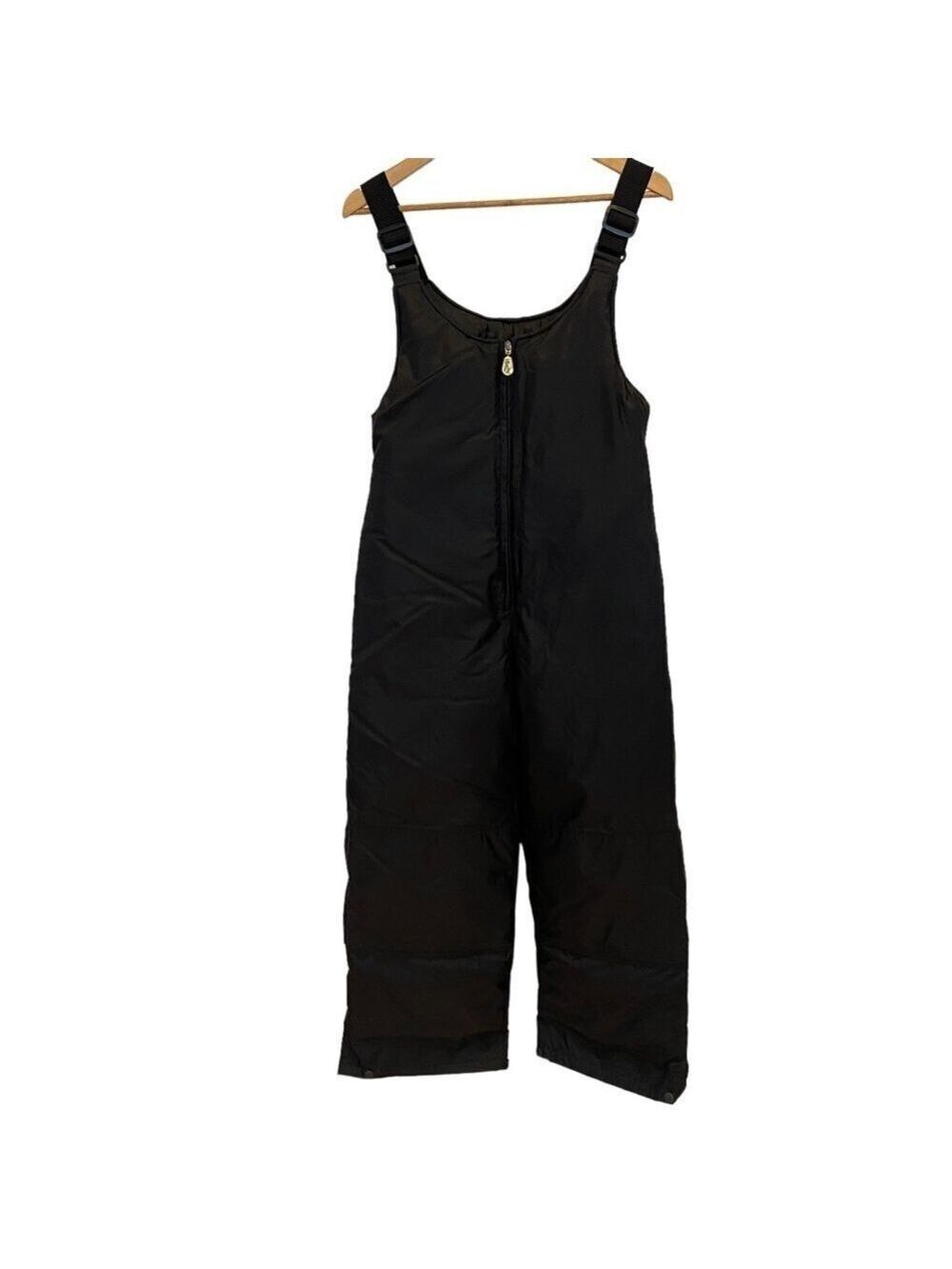Vintage Choko overalls snow pants black zipper front wide legs winter pants 16